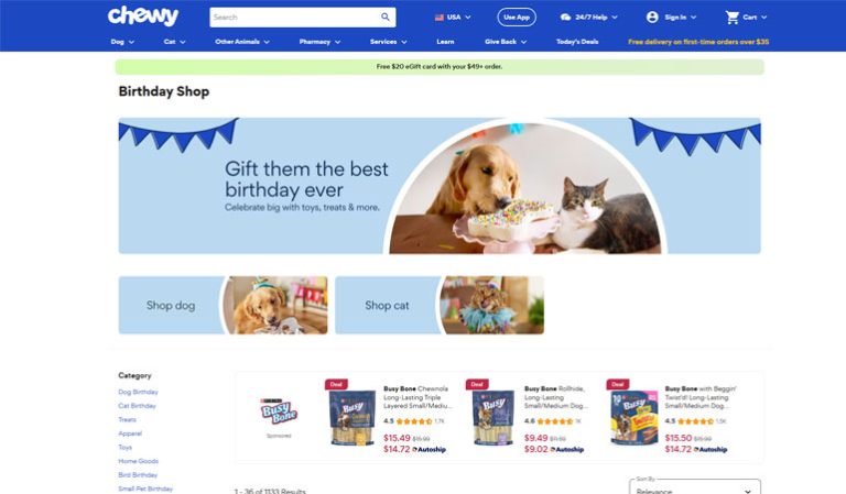 Dynamic Offers for Seasonal & Pet Events